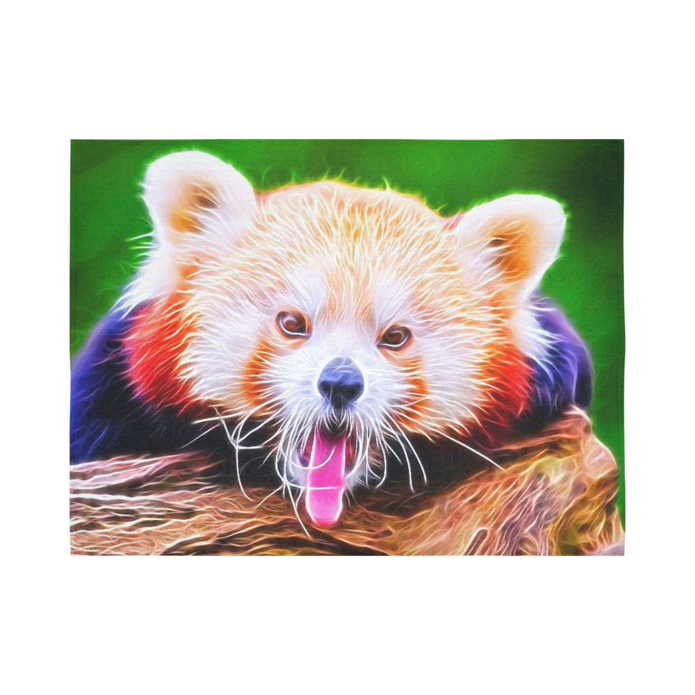 animal ArtStudio 5916 red Panda Cotton Linen Wall Tapestry 80"x 60"