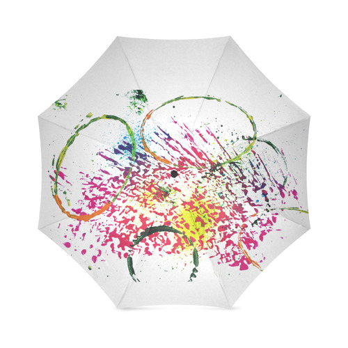 Abstract #2 - Ovals Foldable Umbrella (Model U01)