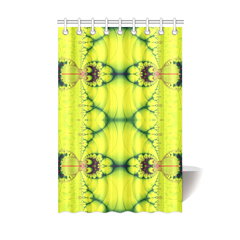 Sunny Day in the Tropics Fractal Abstract Shower Curtain 48"x72"