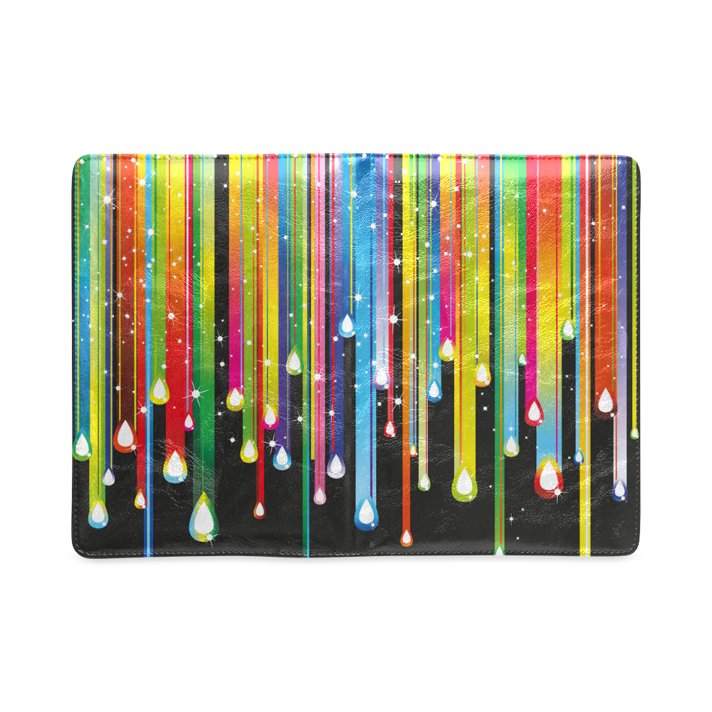 Colorful Stripes and Drops Custom NoteBook A5
