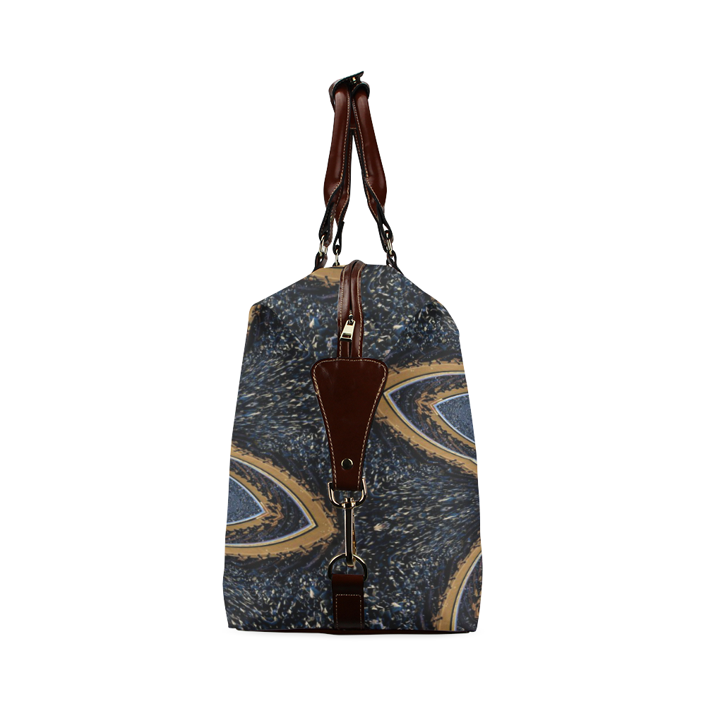 Denim & Leather Star Classic Travel Bag (Model 1643)