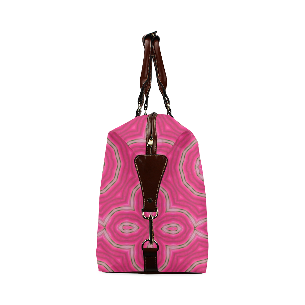 Pink Circles & Ovals Classic Travel Bag (Model 1643)