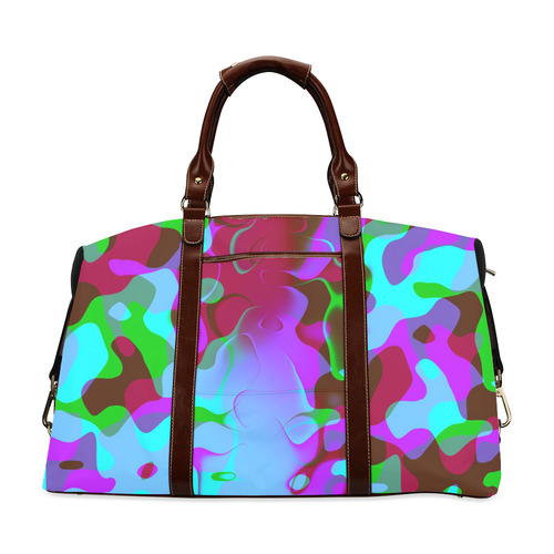 Retro Abstract Colorsplash Classic Travel Bag (Model 1643)