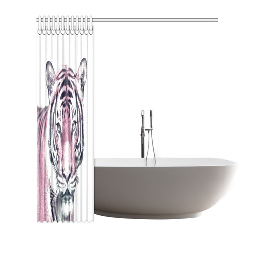 Animal ArtStudio 916D Tiger Shower Curtain 72"x72"