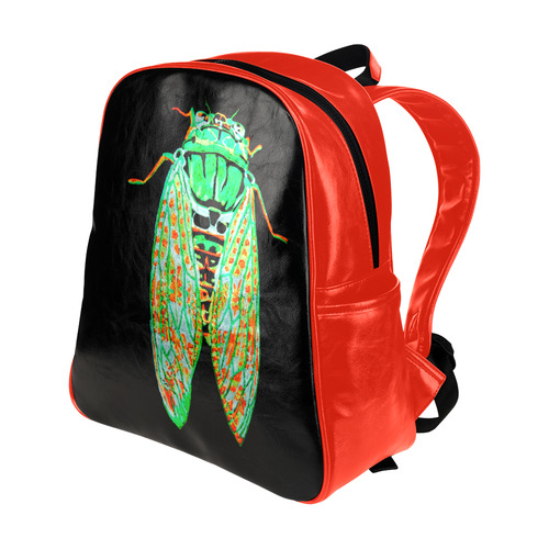 cicada inverted multi pockets backpack Multi-Pockets Backpack (Model 1636)