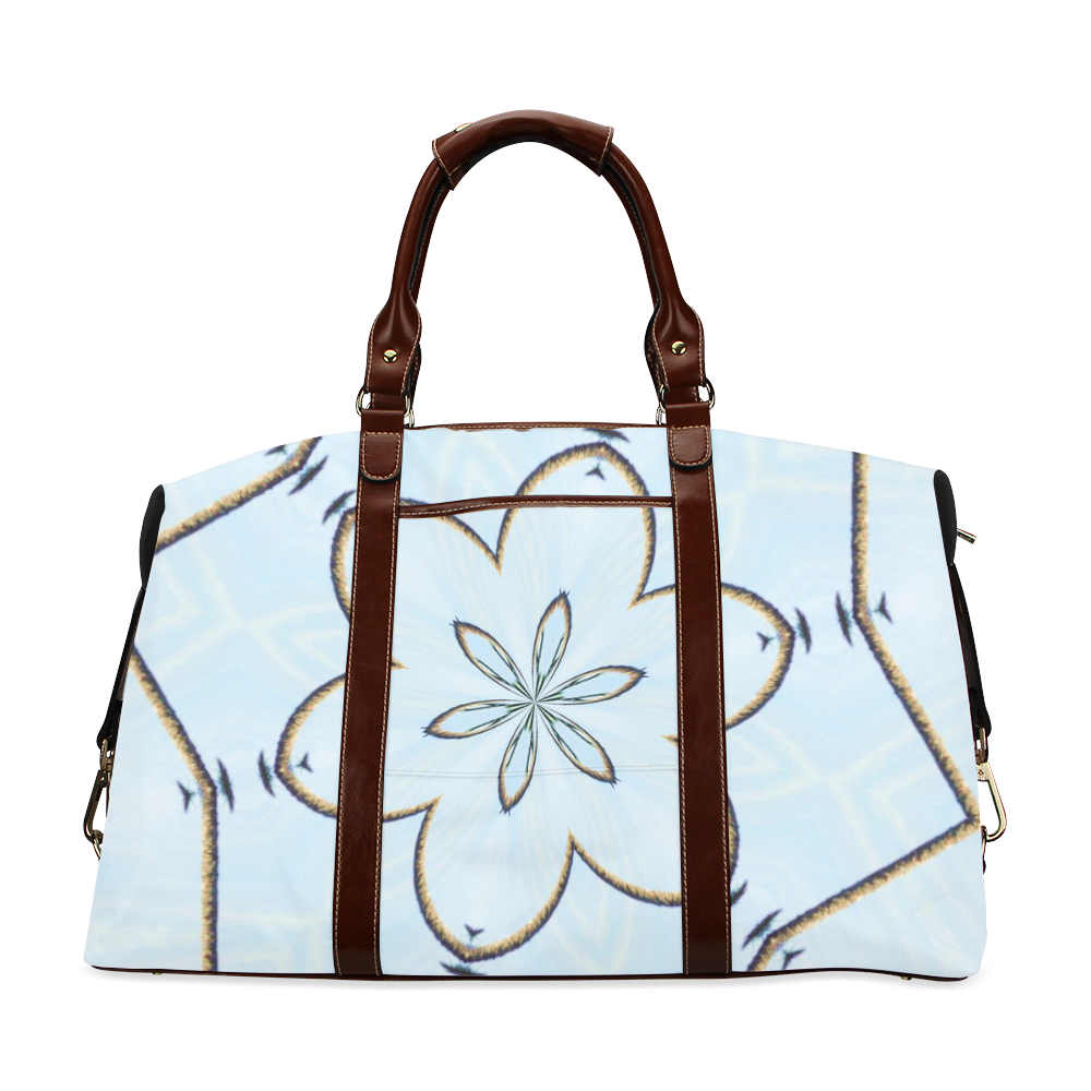 Blue Sky Flower Classic Travel Bag (Model 1643)