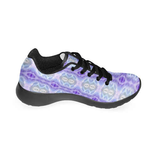Light Blue Purple White Girly Pattern Women’s Running Shoes (Model 020)