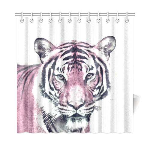 Animal ArtStudio 916D Tiger Shower Curtain 72"x72"