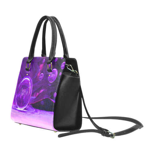 Purple Dreams Abstract by ArtformDesigns Classic Shoulder Handbag (Model 1653)