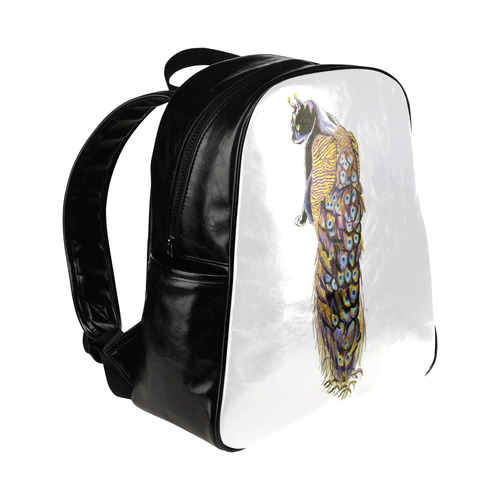Goddess of many eyes 3 multi pockets backpack Multi-Pockets Backpack (Model 1636)
