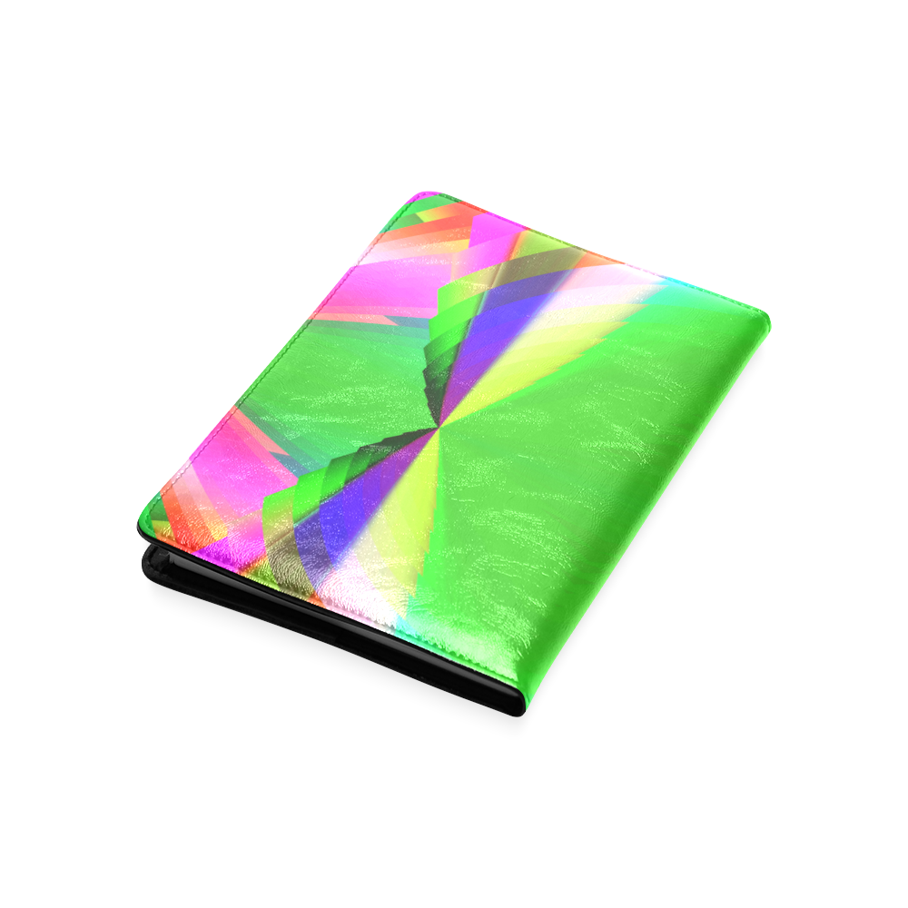 Multicolor Shimmering Fractal Design Custom NoteBook A5