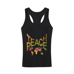 Teach Peace Men's I-shaped Tank Top (Model T32)