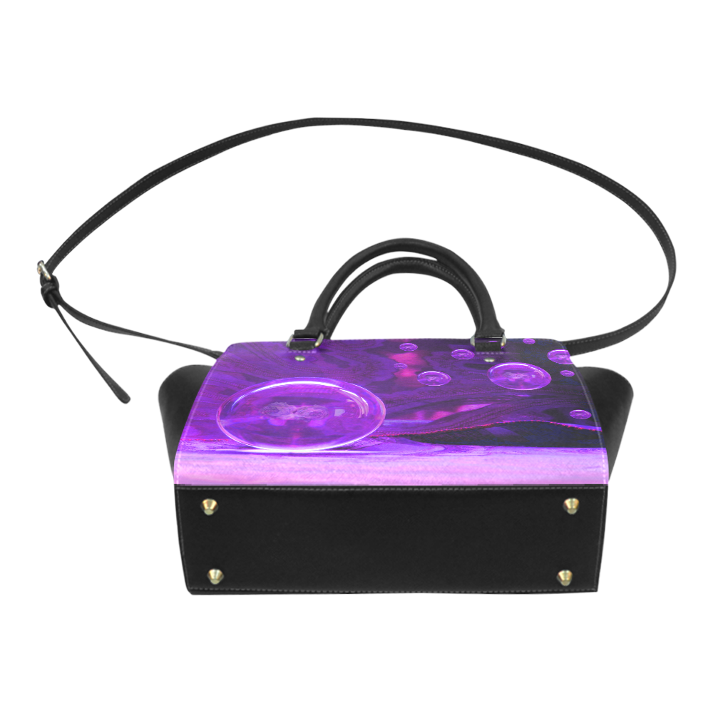 Purple Dreams Abstract by ArtformDesigns Classic Shoulder Handbag (Model 1653)