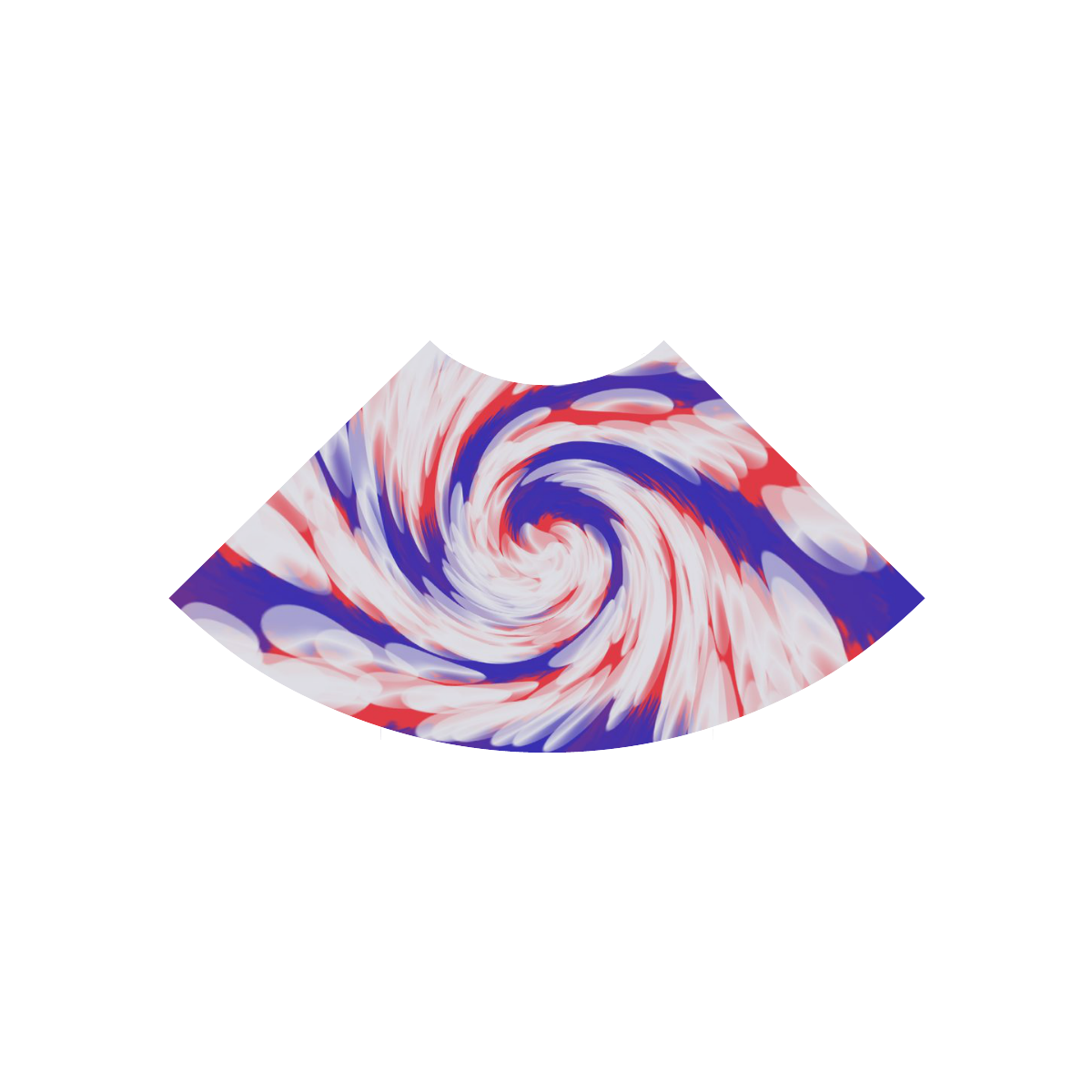 Red White Blue USA Patriotic Abstract Atalanta Casual Sundress(Model D04)