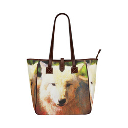 animal ArtStudio 916 Wolf Classic Tote Bag (Model 1644)