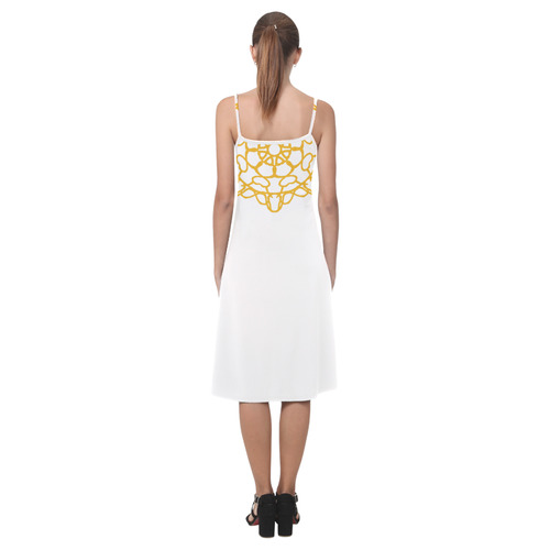 gold mandala slip dress Alcestis Slip Dress (Model D05)
