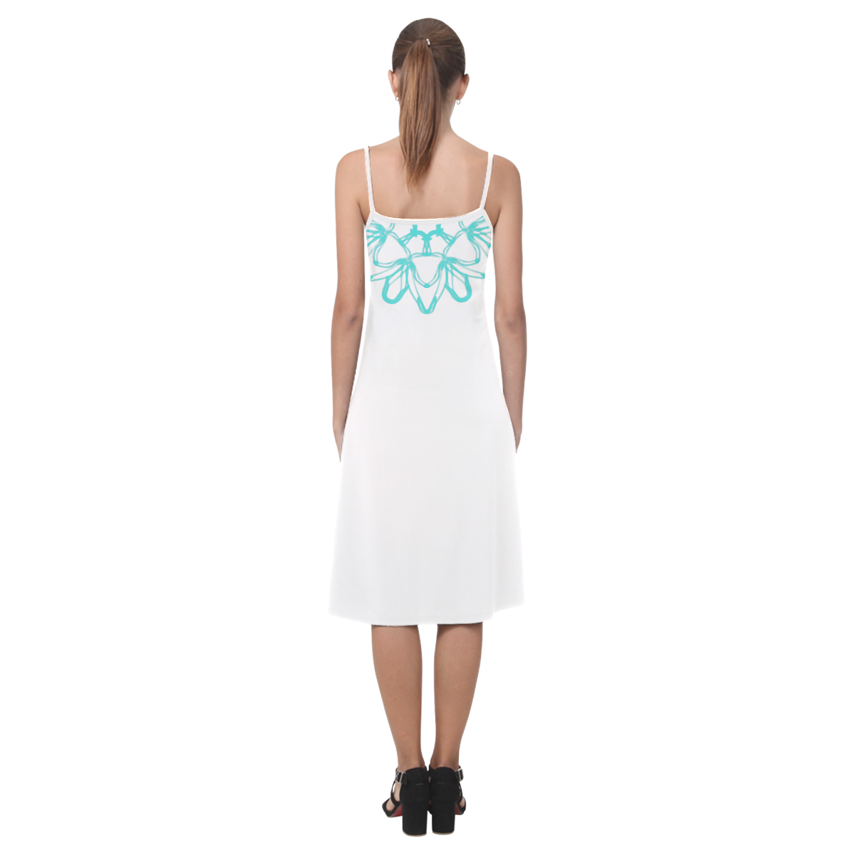 teal mandala 4 slip dress Alcestis Slip Dress (Model D05)