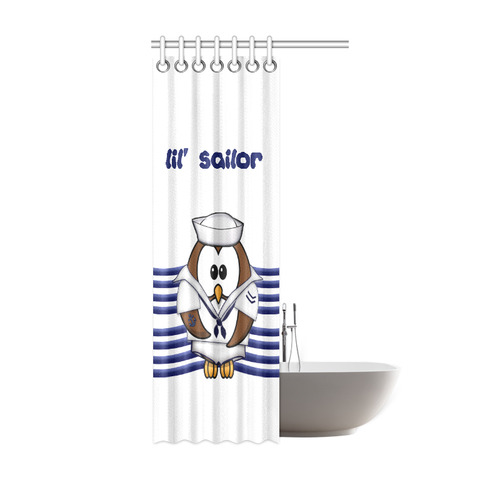 sailor owl Shower Curtain 36"x72"