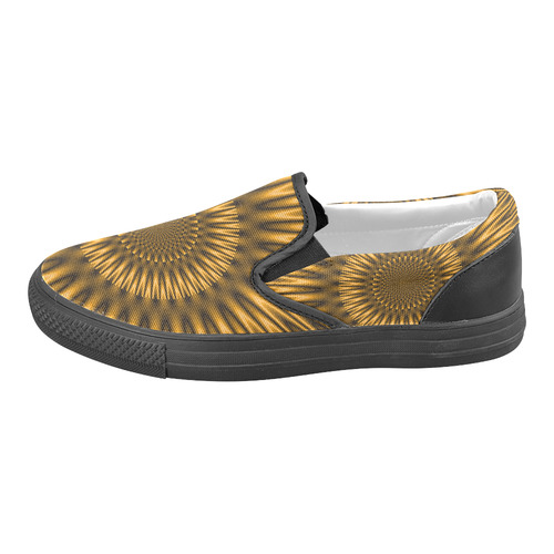 Golden Lagoon Men's Unusual Slip-on Canvas Shoes (Model 019)