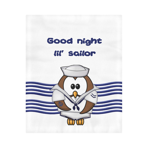 sailor owl Duvet Cover 86"x70" ( All-over-print)