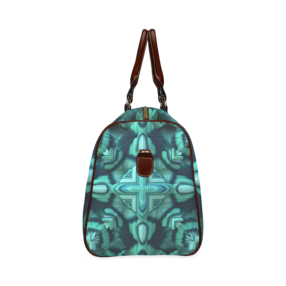 Cool Mint Waterproof Travel Bag/Large (Model 1639)