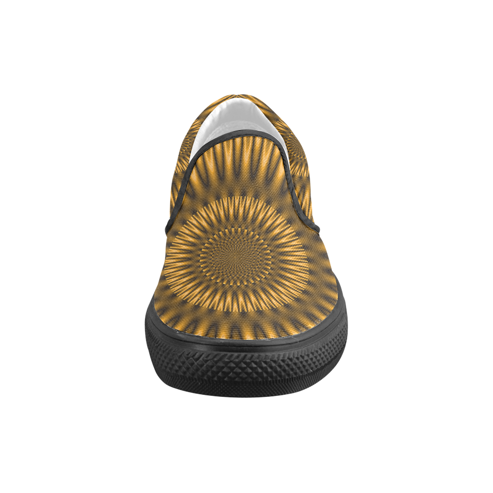 Golden Lagoon Men's Unusual Slip-on Canvas Shoes (Model 019)