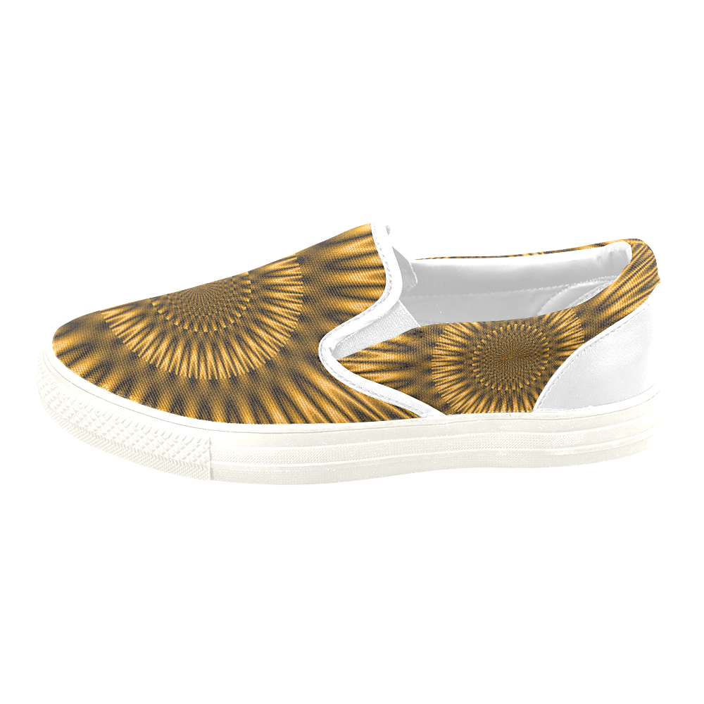 Golden Lagoon Women's Unusual Slip-on Canvas Shoes (Model 019)