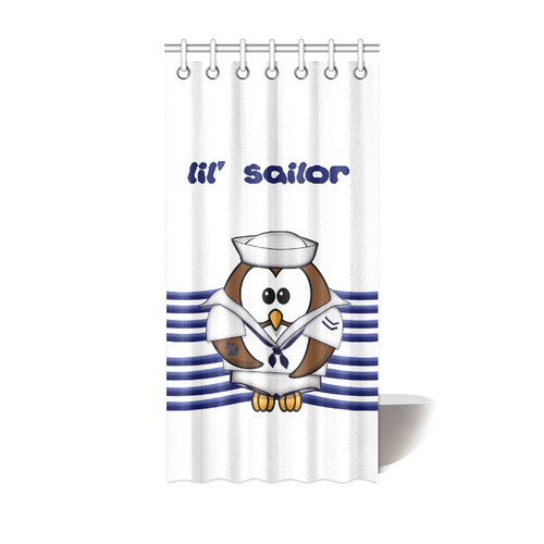 sailor owl Shower Curtain 36"x72"