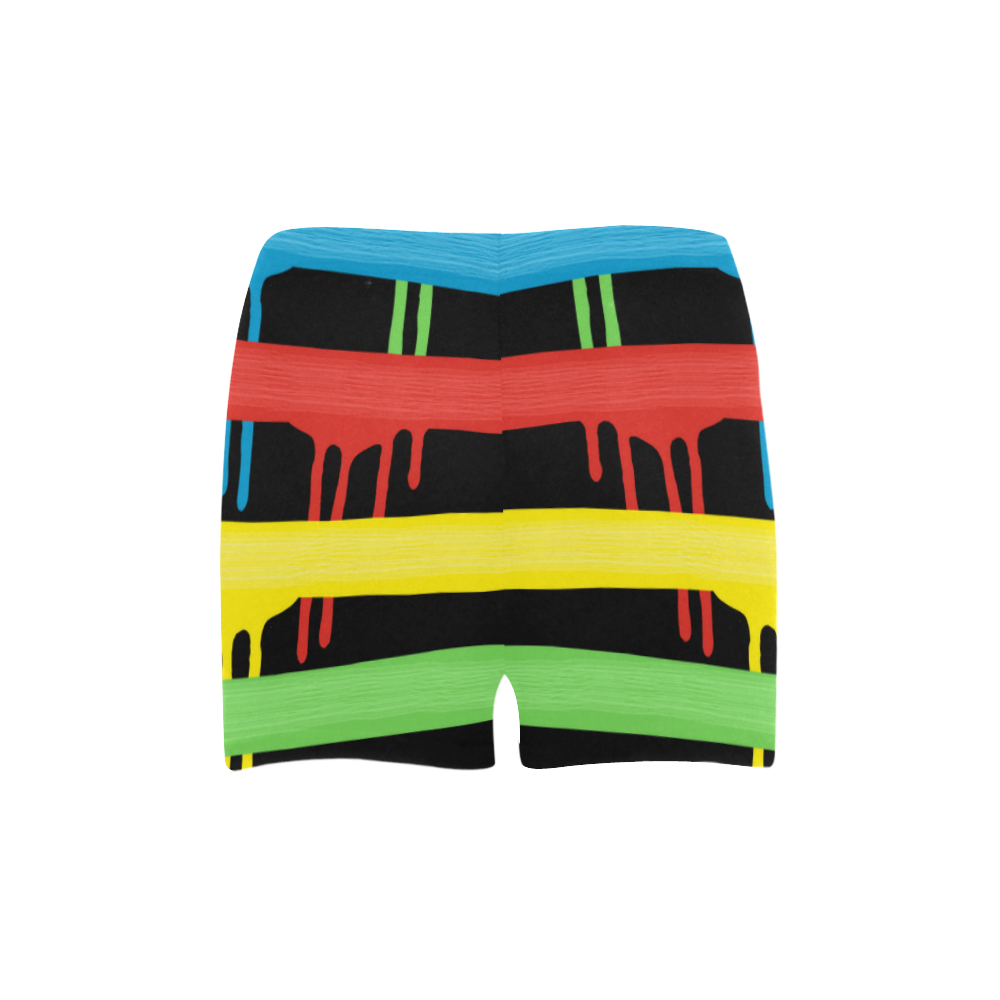 Rainbow Strokes of the Brush Briseis Skinny Shorts (Model L04)