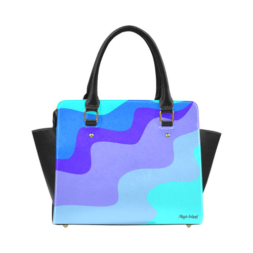 Blue Waves. Inspired by the Magic Island of Gotland. Classic Shoulder Handbag (Model 1653)
