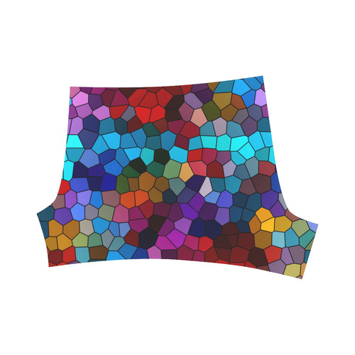 Colorful Mosaic Briseis Skinny Shorts (Model L04)