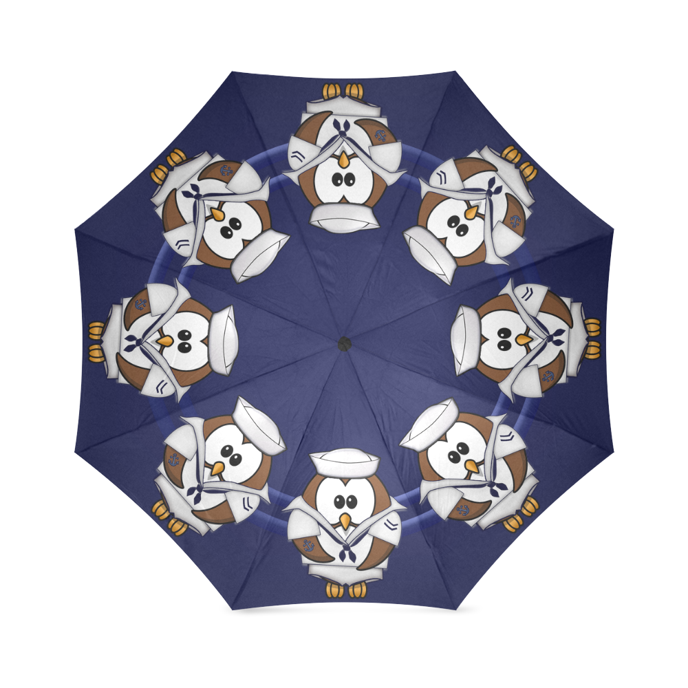 sailor owl Foldable Umbrella (Model U01)