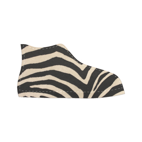 Zebra Men’s Classic High Top Canvas Shoes /Large Size (Model 017)