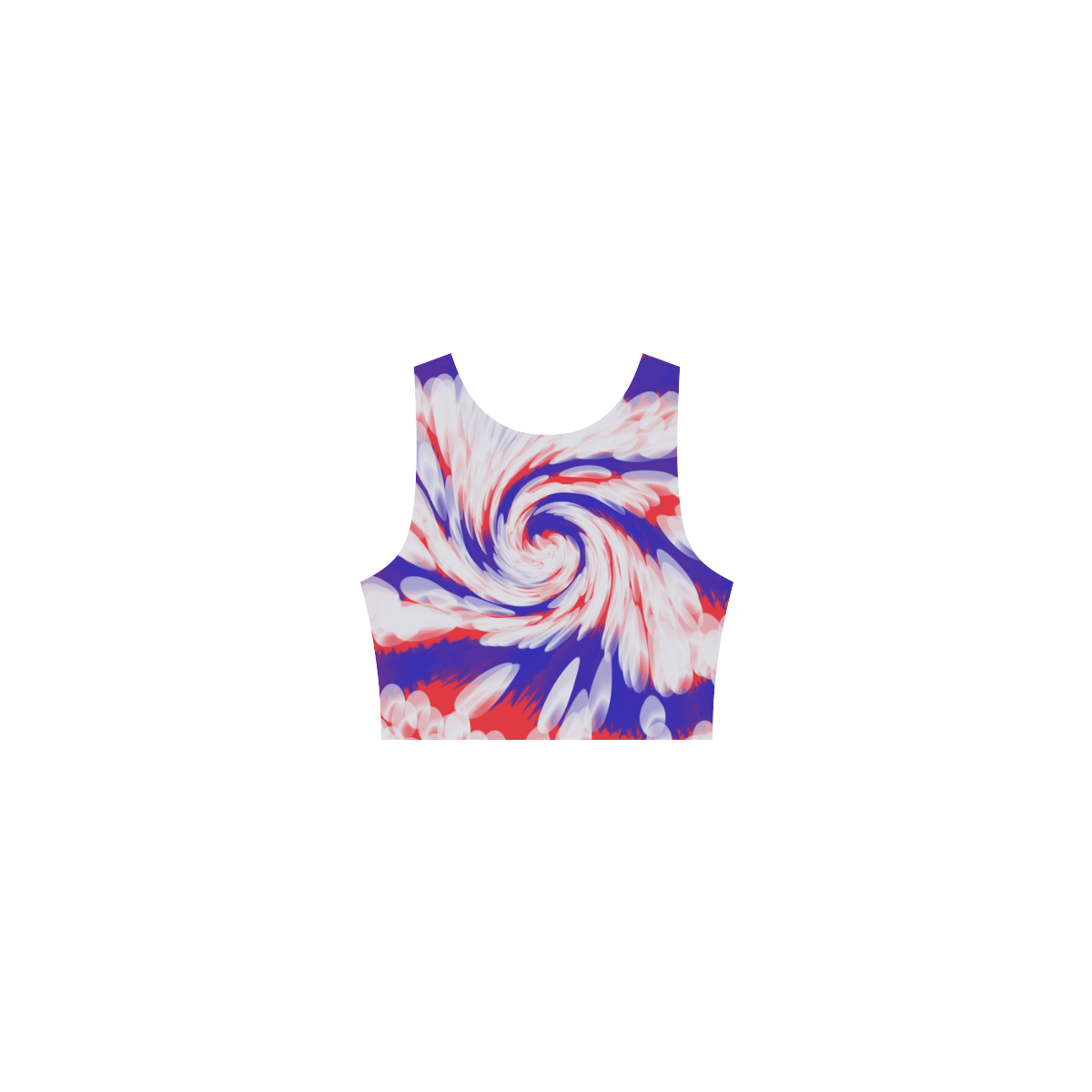 Red White Blue USA Patriotic Abstract Atalanta Casual Sundress(Model D04)