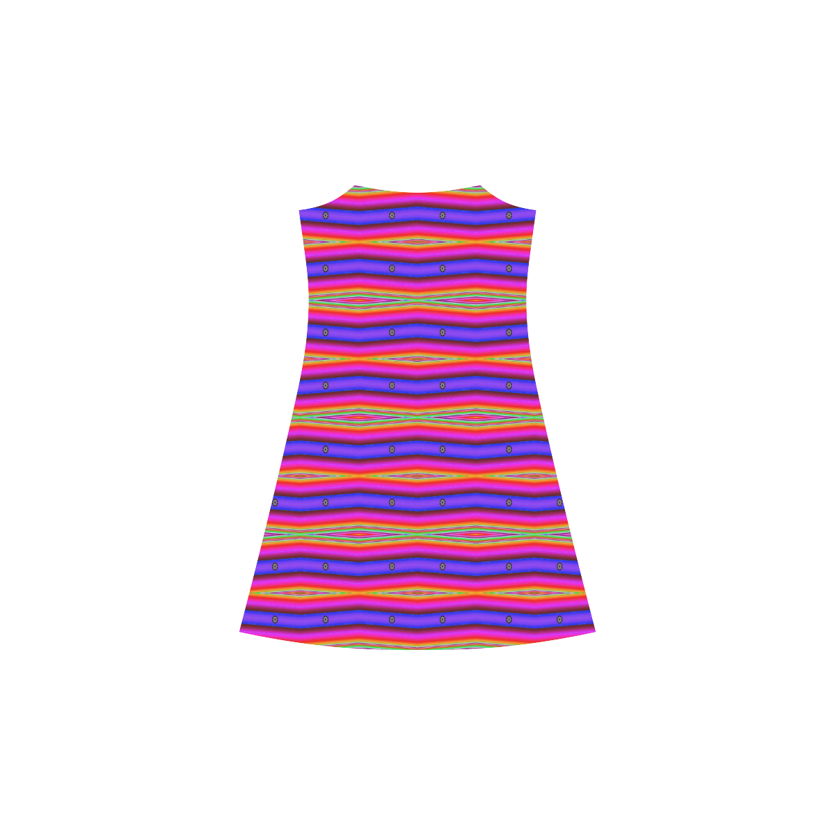 Pink Purple Striped Abstract Alcestis Slip Dress (Model D05)