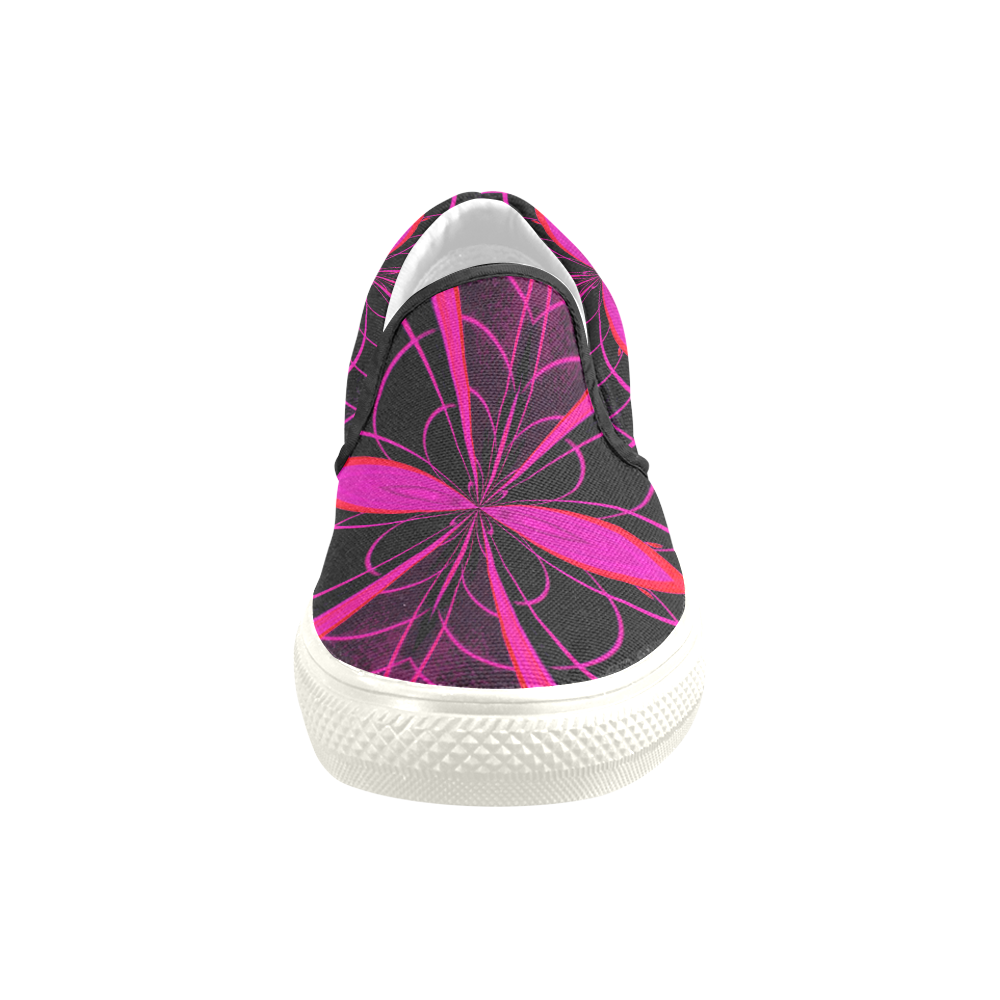 nEON mANTIS Women's Unusual Slip-on Canvas Shoes (Model 019)