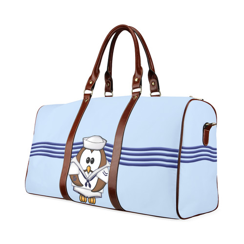 sailor owl Waterproof Travel Bag/Small (Model 1639)