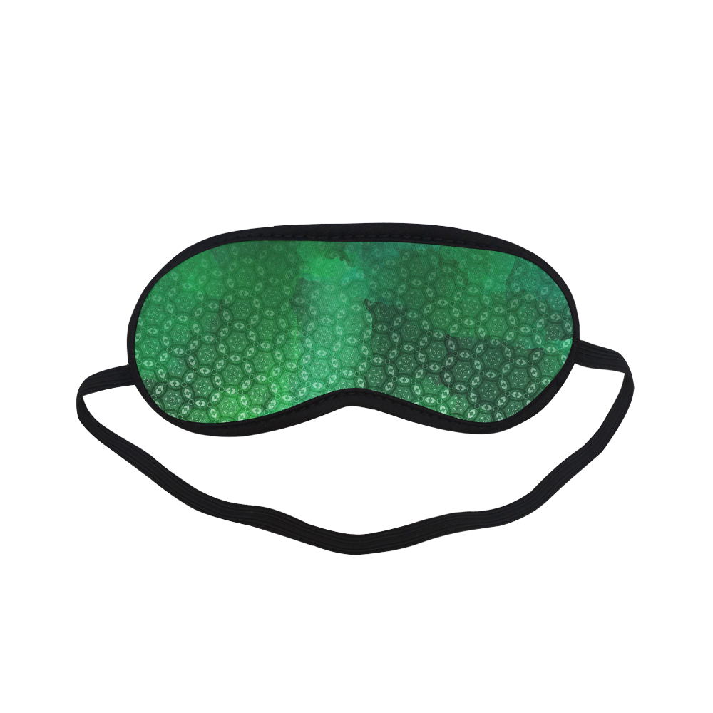 Ombre Green Abstract Forest Sleeping Mask