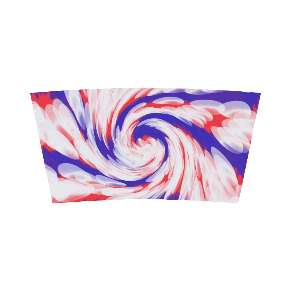 Red White Blue USA Patriotic Abstract Bandeau Top