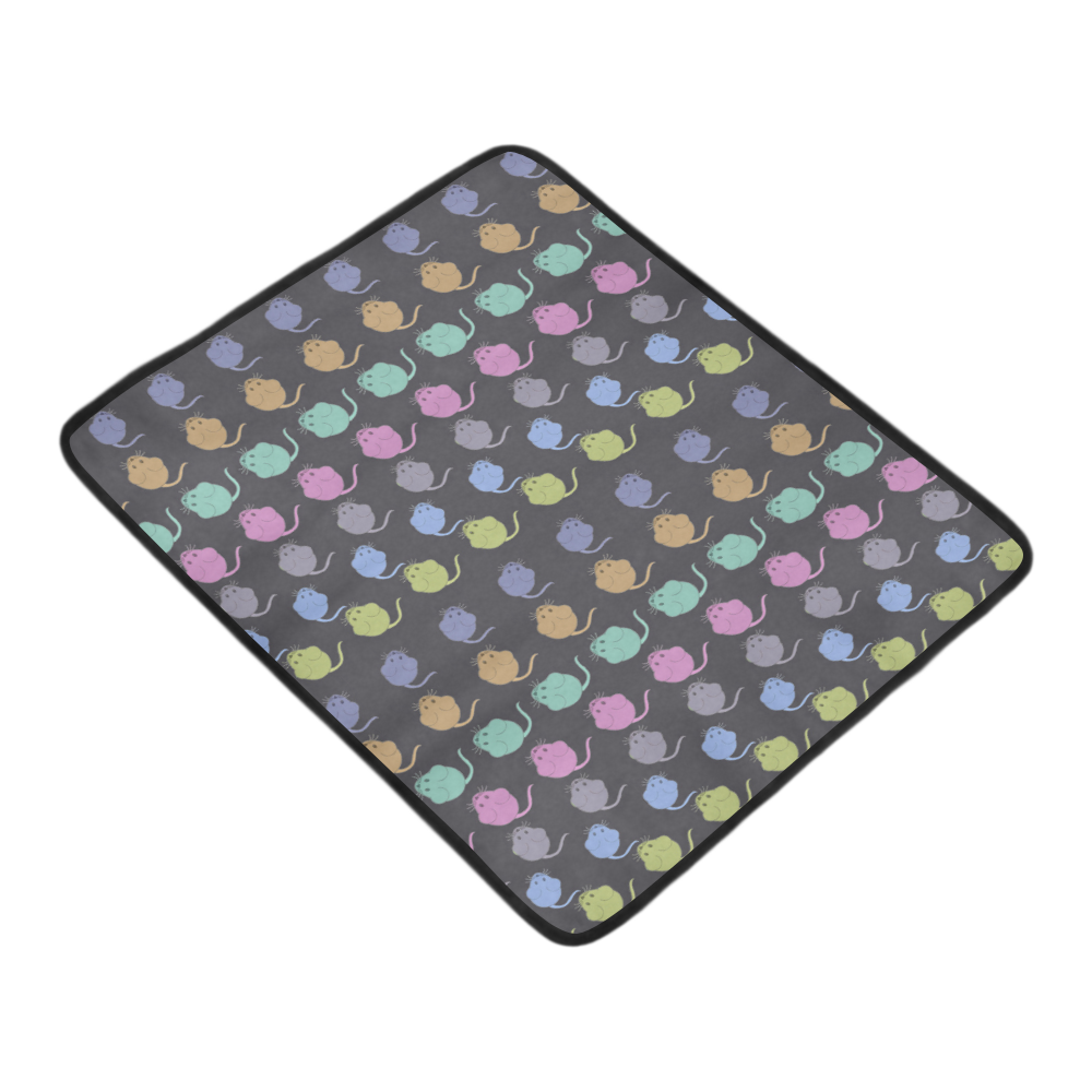 Rainbow Mice Beach Mat 78"x 60"