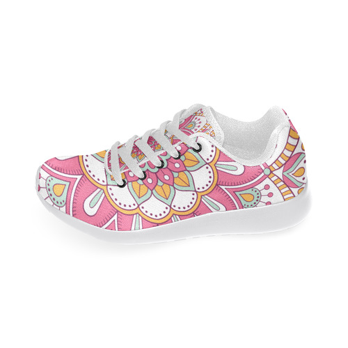 Pink Bohemian Mandala Design Women’s Running Shoes (Model 020)