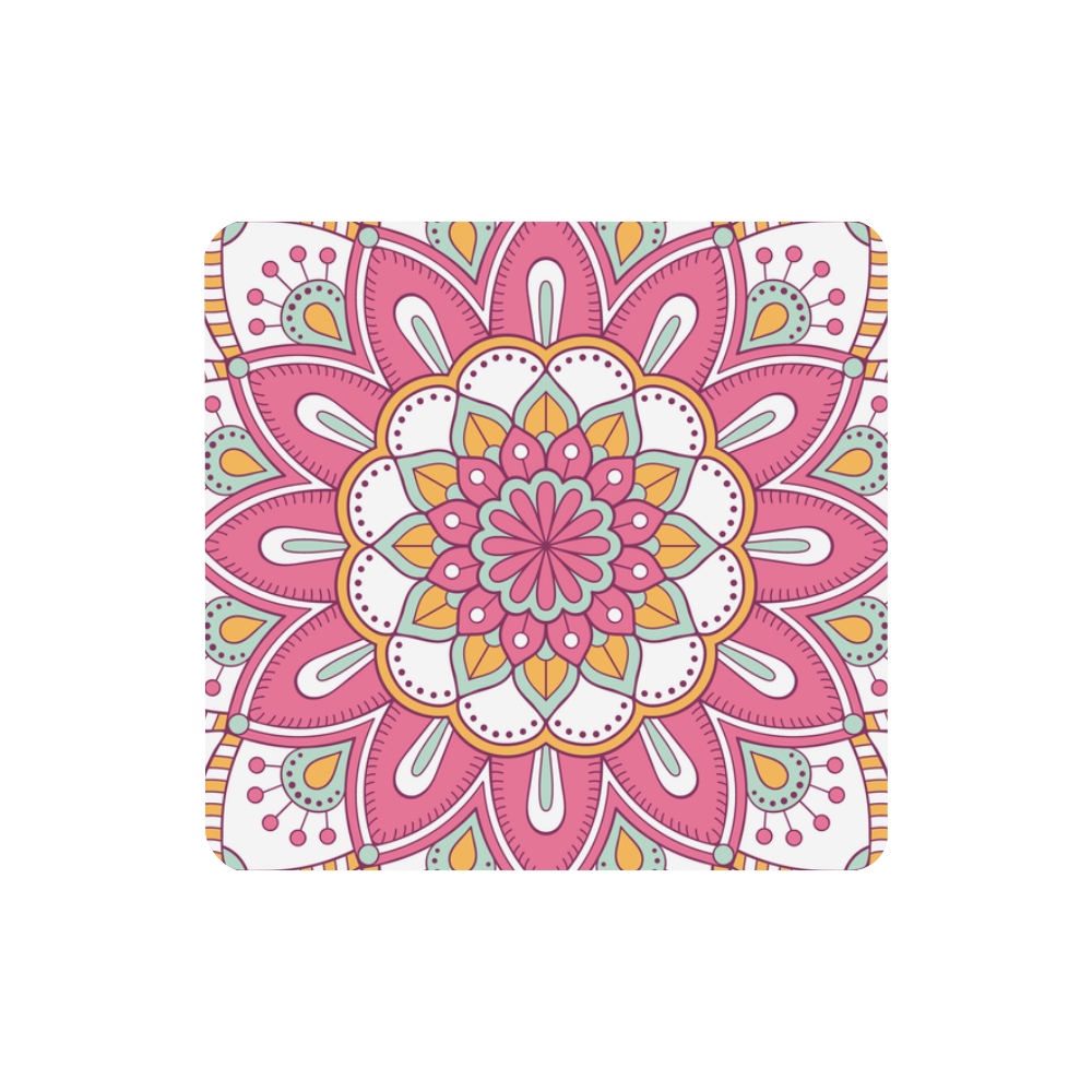 Pink Bohemian Mandala Design Women's Clutch Wallet (Model 1637)