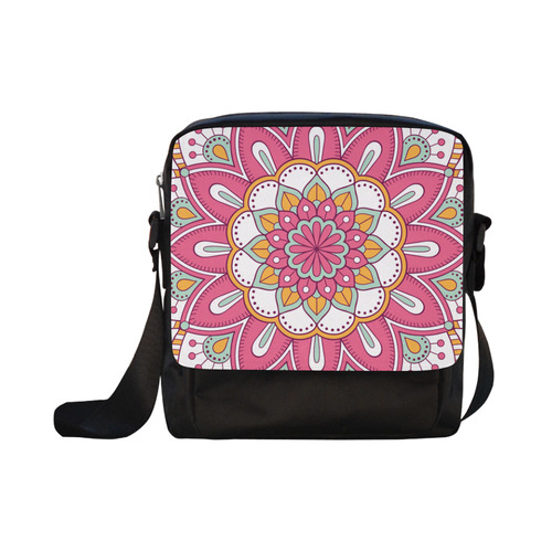 Pink Bohemian Mandala Design Crossbody Nylon Bags (Model 1633)