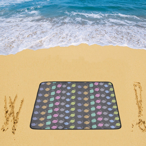 Rainbow Mice Beach Mat 78"x 60"