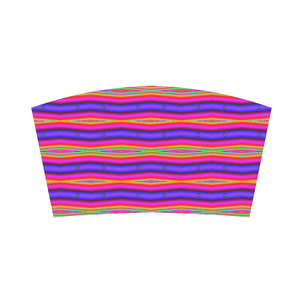 Bright Pink Purple Stripe Abstract Bandeau Top
