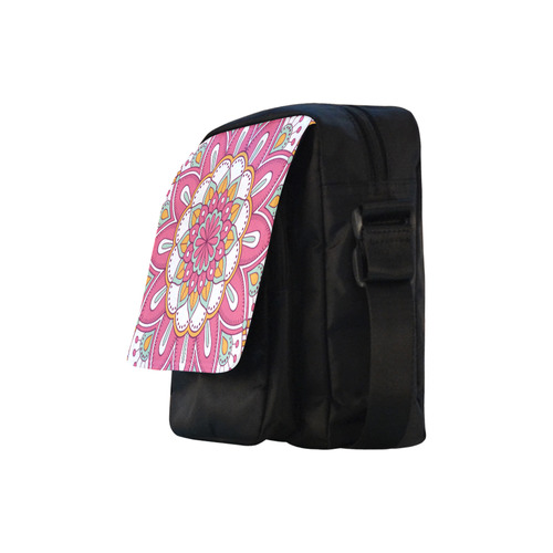 Pink Bohemian Mandala Design Crossbody Nylon Bags (Model 1633)