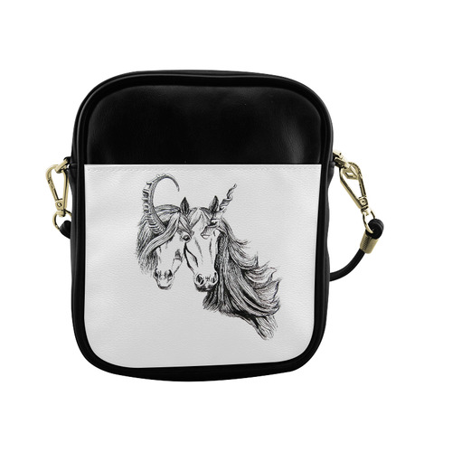 conjoined unicorns sling bag Sling Bag (Model 1627)