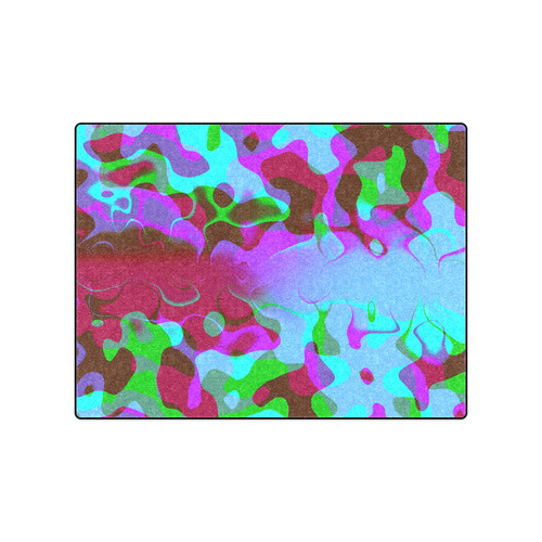 Abstract Colorsplash Retro Blanket 50"x60"