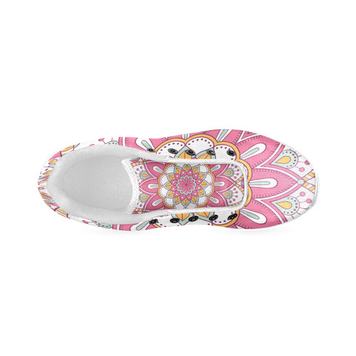 Pink Bohemian Mandala Design Women’s Running Shoes (Model 020)