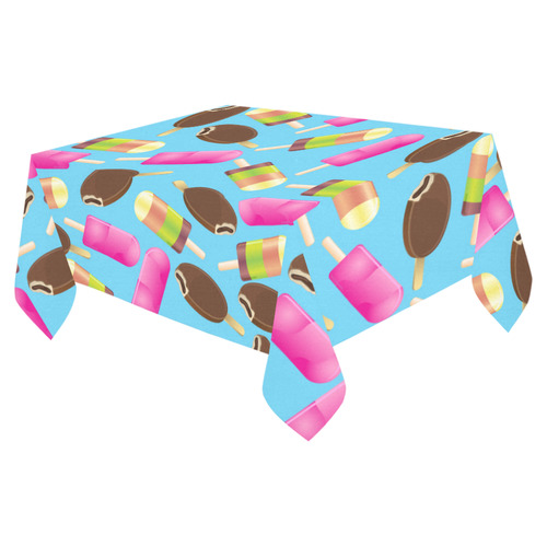 icecream Cotton Linen Tablecloth 52"x 70"